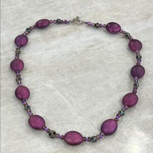 Elegant Purple Beaded Necklace
